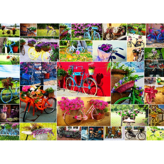 Puzzle  Grafika-F-32249 Collage - Bikes