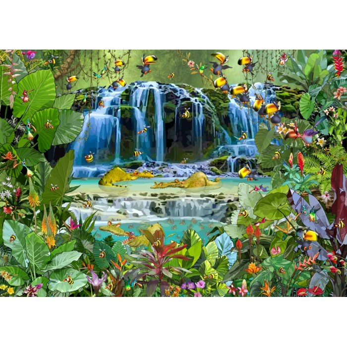 Puzzle  Grafika-F-32267 François Ruyer - Waterfall