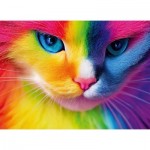 Puzzle  Grafika-F-32683 XXL Pieces - Colorful Cat