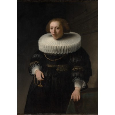 Puzzle Grafika-F-32819 Rembrandt - Portrait of a Woman, 1632