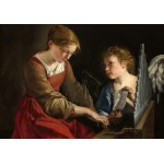 Puzzle  Grafika-F-32838 Orazio Gentileschi and Giovanni Lanfranco: Saint Cecilia and an Angel, 1617/1618