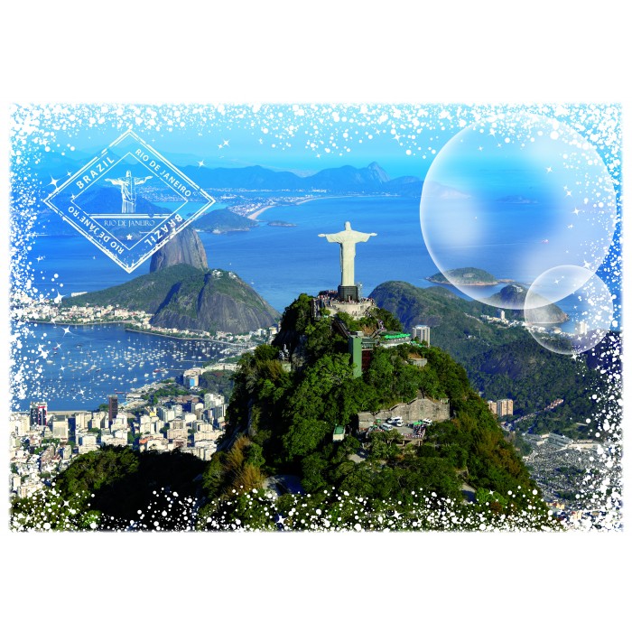 Puzzle  Grafika-F-33013 Travel around the World - Brazil