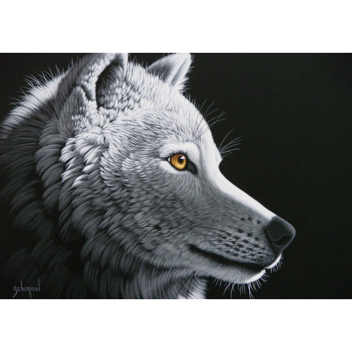 Puzzle Grafika-F-33081 Schim Schimmel - Wolf Light