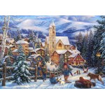 Puzzle  Grafika-F-33206 Chuck Pinson - Sledding To Town