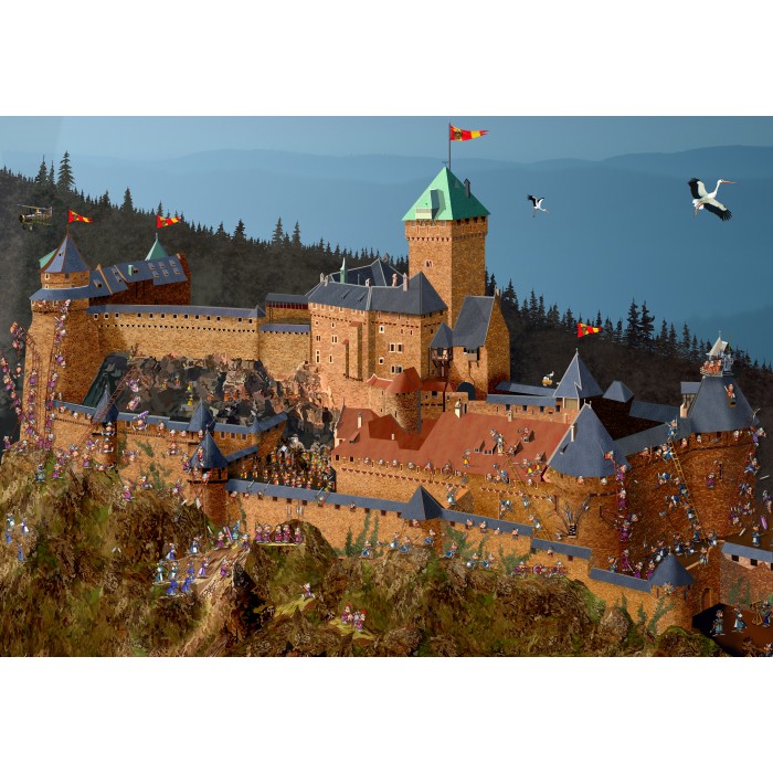 Puzzle  Grafika-F-33308 Haut-Koenigsbourg Castle