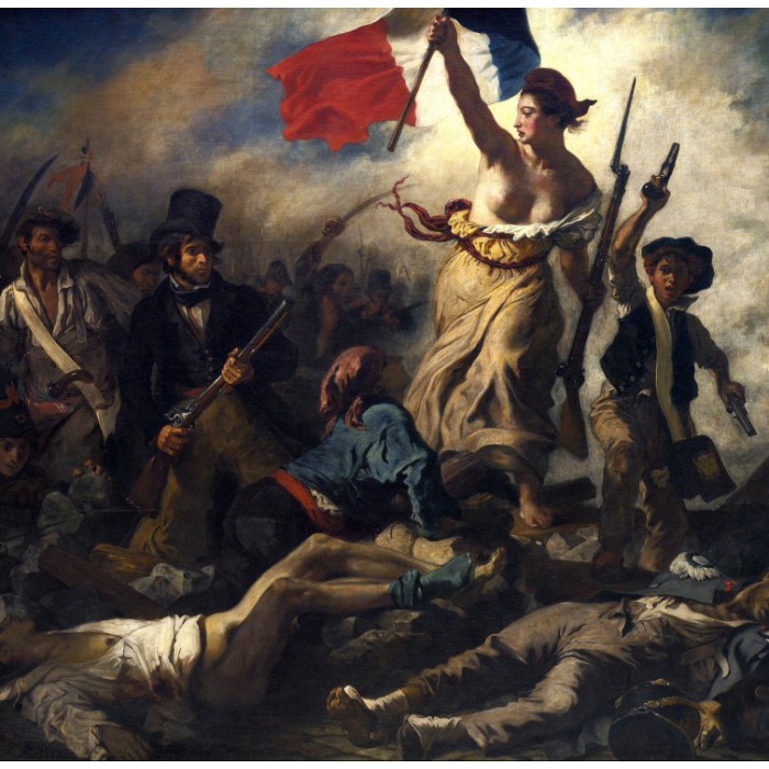 Puzzle  Grafika-F-33457 Delacroix Eugène : La Liberté Guidant le Peuple, 1830