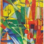 Puzzle   Franz Marc - Landscape with House, Dog and Cattle, 1914