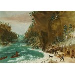 Puzzle   George Catlin: The Expedition Encamped below the Falls of Niagara. January 20, 1679, 1847-1848