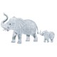 3D Crystal Puzzle - Elephants