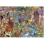  Heye-29496 Jigsaw Puzzle - 1000 Pieces - Ruyer : Bunnytown