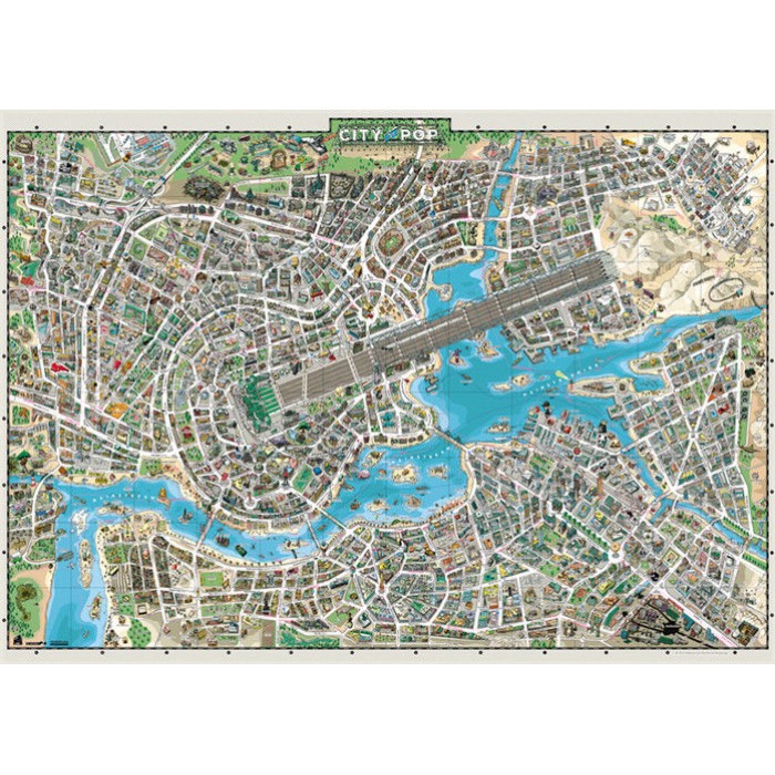 Puzzle  Heye-29844 City of Pop