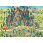 Puzzle  Heye-29963 Funky Zoo - Transylvanian Habitat