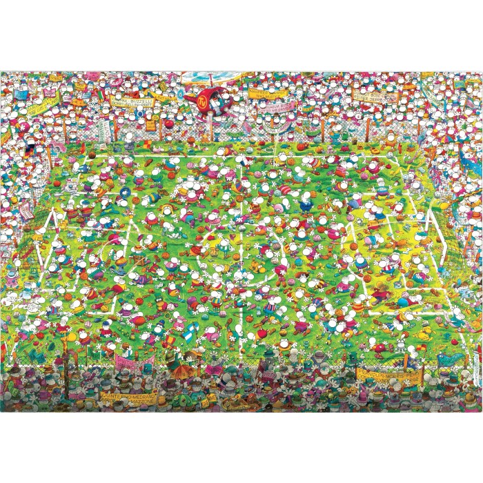 2025年春の Jigsaw Puzzle Cup World Crazy : Mordillo - Pieces 4000 - ジグソーパズル
