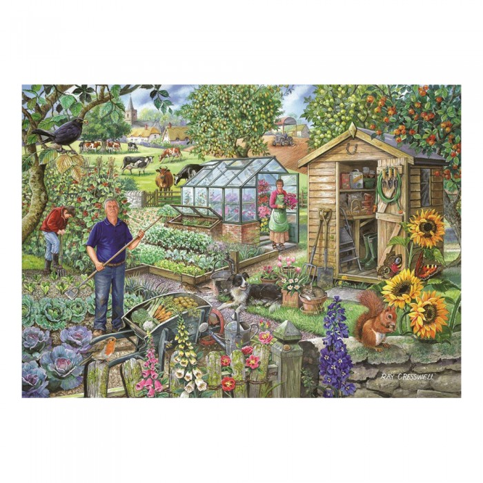 Puzzle  House-Of-Puzzles-HP0226 XXL Pieces - At The Allotment