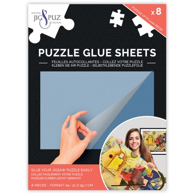 Jig-and-Puz-80006 Puzzle Glue Sheets for 1000 Pieces