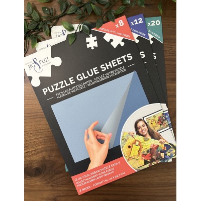 Jig-and-Puz-80008 Puzzle Glue Sheets for 3000 Pieces