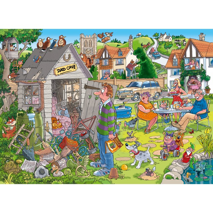 Puzzle  Jumbo-00335 WASGIJ DESTINY 28 - Dad Cave !