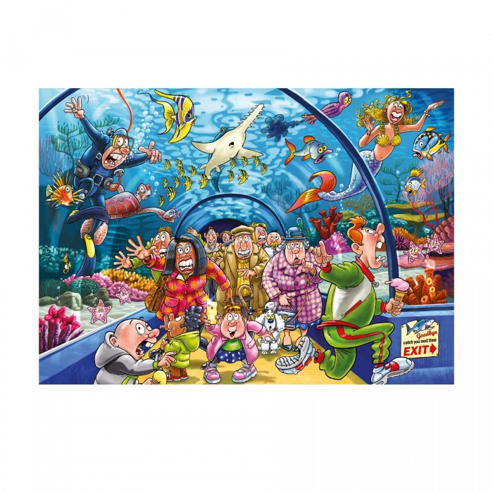Puzzle Jumbo-00585 Wasgij 43 - It smells like fish