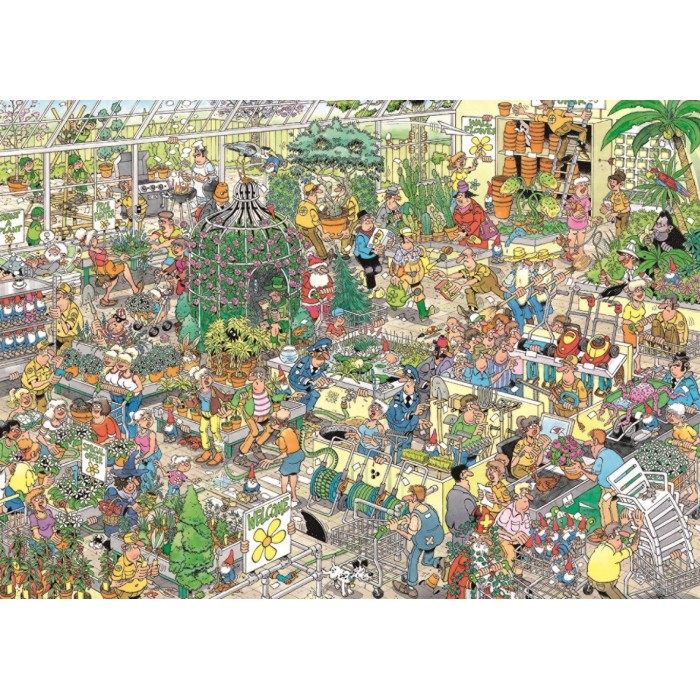 Puzzle  Jumbo-00602 Jan Van Haasteren - The Garden Centre