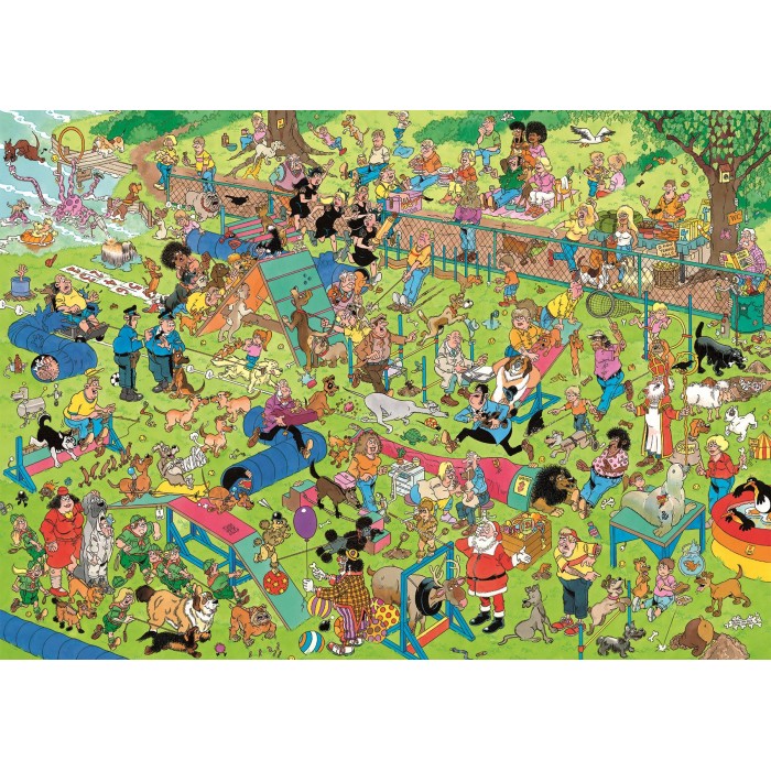 Puzzle  Jumbo-00624 Jan van Haasteren - Dog Parkour