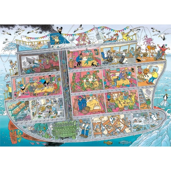 Puzzle Jumbo-20021 Jan Van Haasteren - Cruise Ship