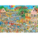  Jumbo-20049 2 Puzzles - Jan Van Haasteren - The Music Shop / Holiday Jitters