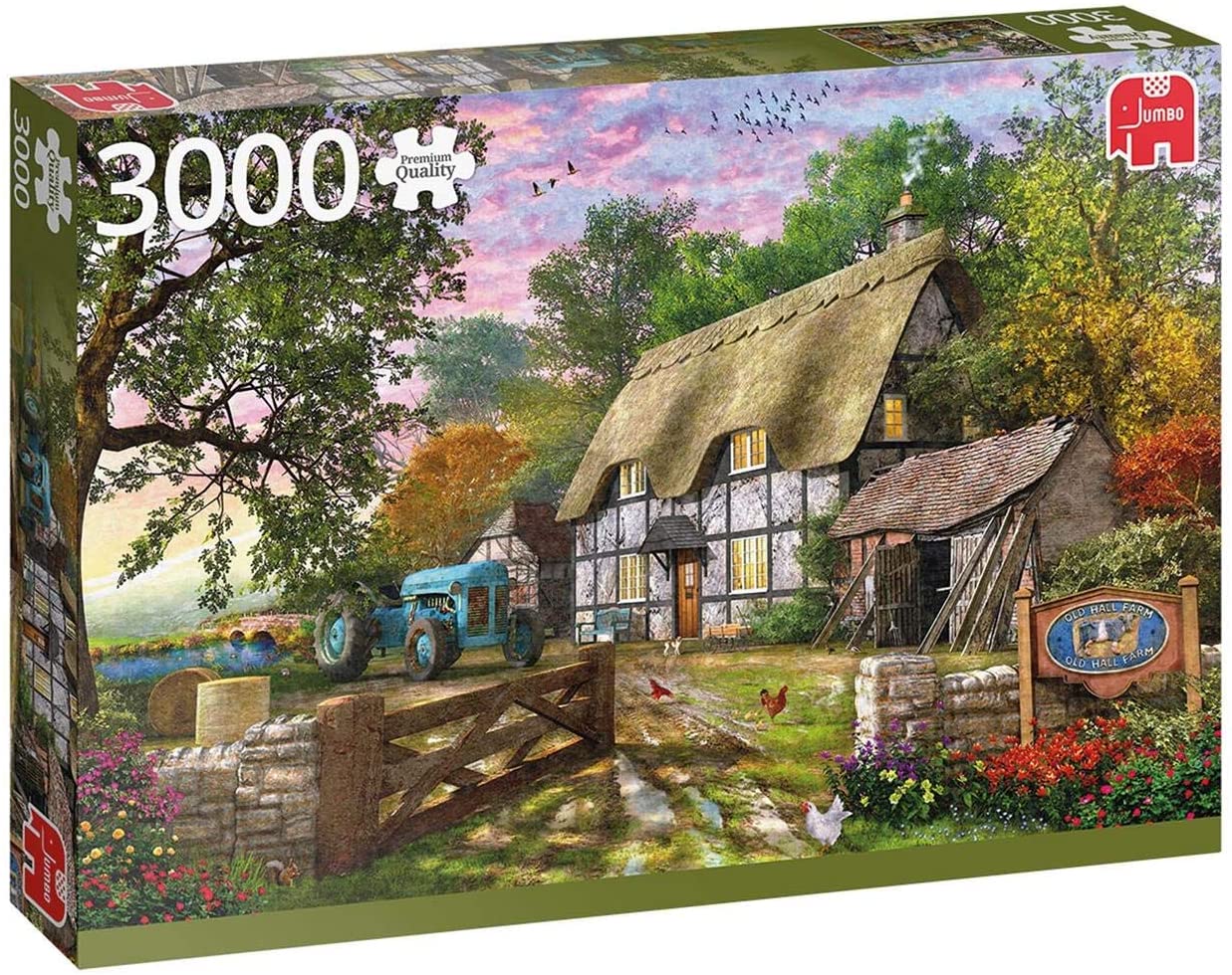 Puzzle The Farmhouse Jumbo 18870 3000 Pieces Jigsaw Puzzles Cottages