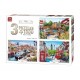 3 Jigsaw Puzzles - City Collection