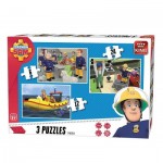   3 Puzzles - Fireman Sam