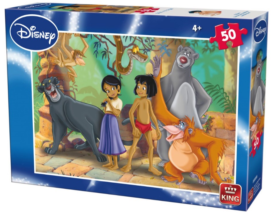Puzzle The Jungle Book King-Puzzle-05316-A 50 pieces Jigsaw Puzzles -  Animals in comics and cartoons - Jigsaw Puzzle