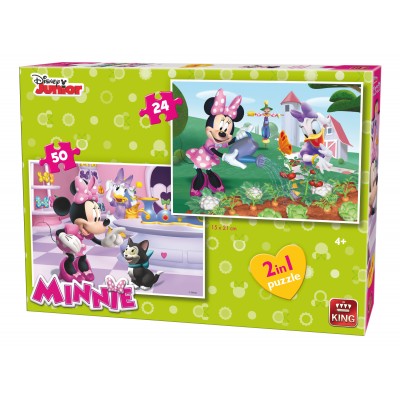 King-Puzzle-05414 2 Jigsaw Puzzles - Minnie