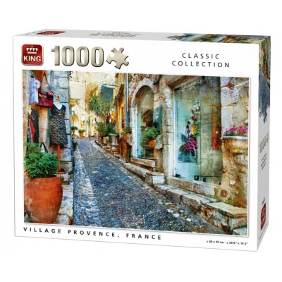 Puzzle King-Puzzle-05672 Village de Provence, France
