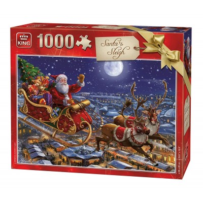 Puzzle King-Puzzle-05768 Christmas Santa Sleigh