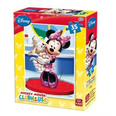King-Puzzle-5166-E Mini Puzzle - Mickey Mouse Club House