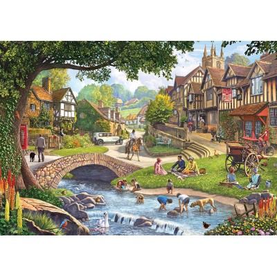 Puzzle KS-Games-20516 Summer Village Stream