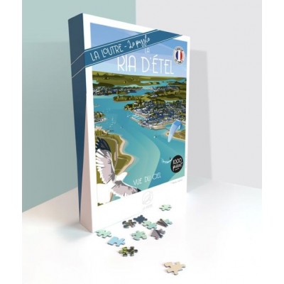Puzzle Puzzle-La-Loutre-6266 La RIA D'ETEL vue du Ciel