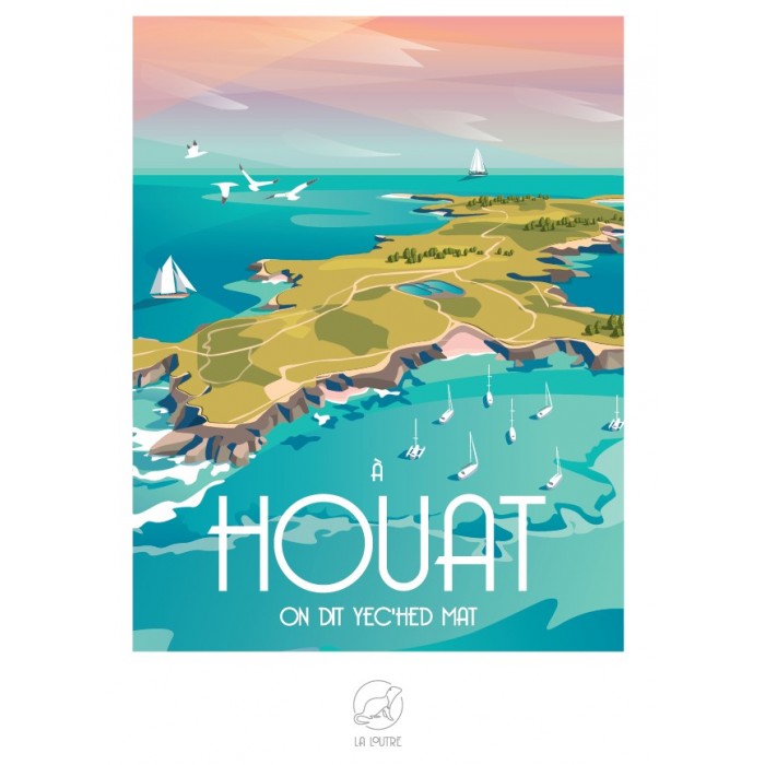 Puzzle  Puzzle-La-Loutre-7447 A HOUAT on dit Yec'Hed Mat