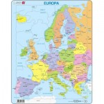  Larsen-A8-IT Frame Puzzle - Political Map of Europe (Italian)