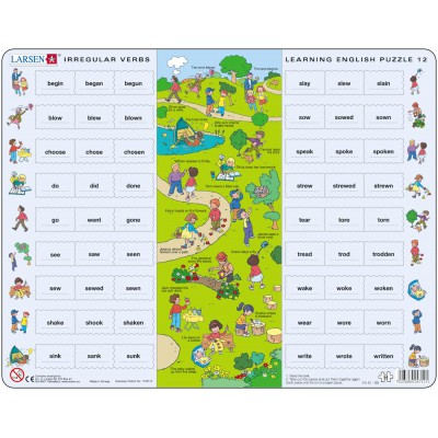 Larsen-EN12-GB Frame Jigsaw Puzzle - Learning English