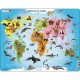 Frame Puzzle - Animals of the World (Spanish)