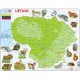 Frame Puzzle - Physical Map of Lithuania