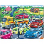   Frame Puzzle - Rescue Vehicles on the Highway