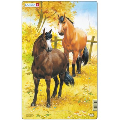 Larsen-H15-2 Frame Jigsaw Puzzle - Horses