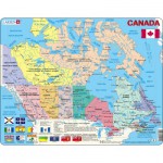  Larsen-K11-V1 Frame Puzzle - Political Canada Map (in French and English)