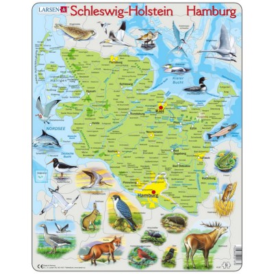 Puzzle Larsen-K87-DE Schleswig Holstein / Hamburg