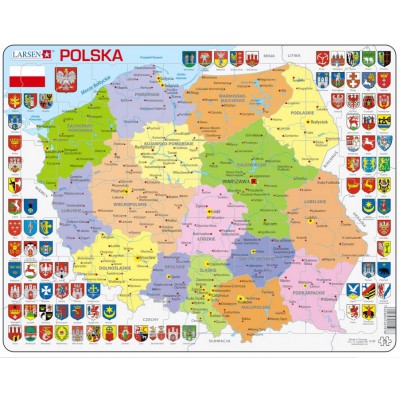 Larsen-K97-PL Frame Puzzle - Poland Political Map