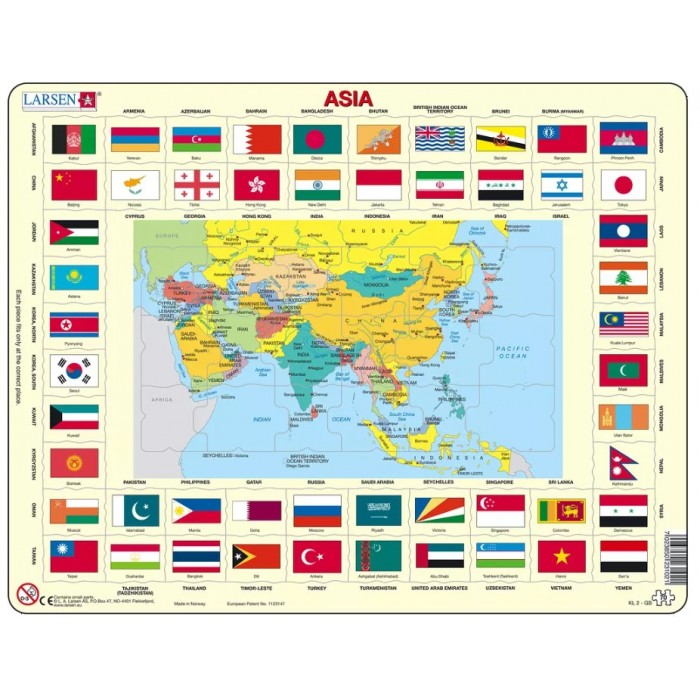  Larsen-KL2-GB Frame Jigsaw Puzzle - Asia