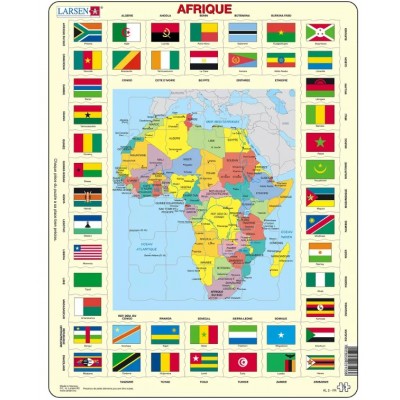 Larsen-KL3-FR Frame Jigsaw Puzzle - Africa (in French)