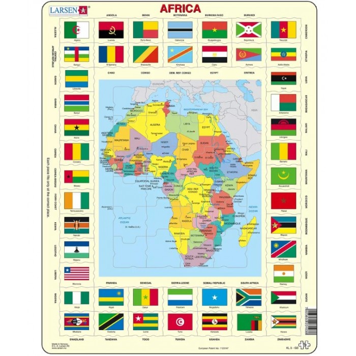  Larsen-KL3-GB Frame Jigsaw Puzzle - Africa