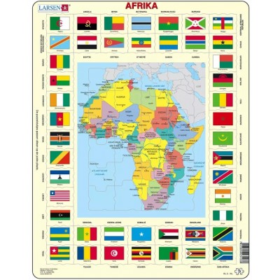 Larsen-KL3-NL Frame Jigsaw Puzzle - Africa (in Dutch)